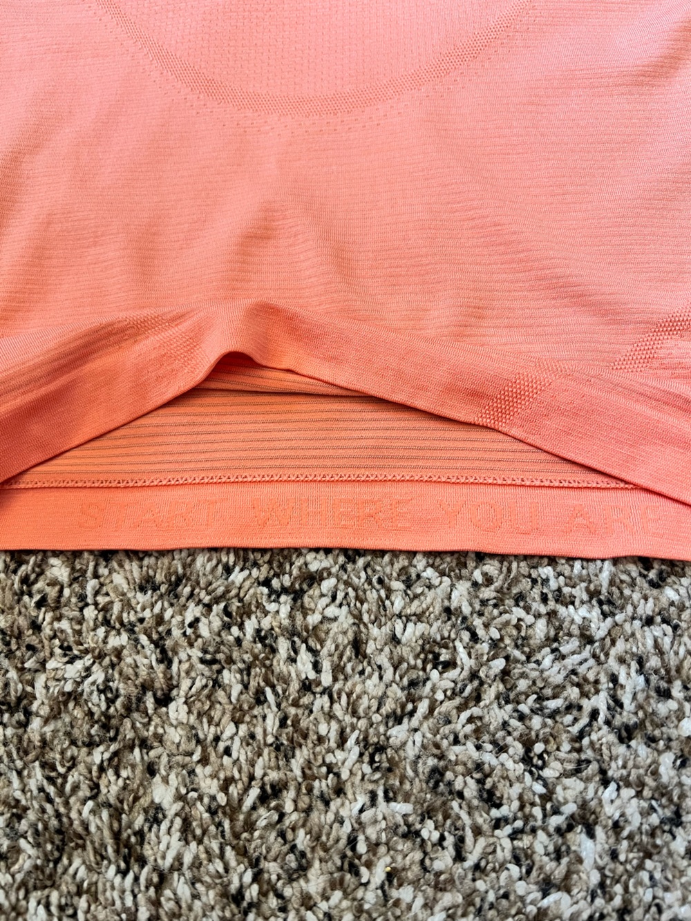 Lululemon Swiftly tech cropped short-sleeve 2.0 Coral Kiss Orange Women’s 6 - Picture 5 of 5